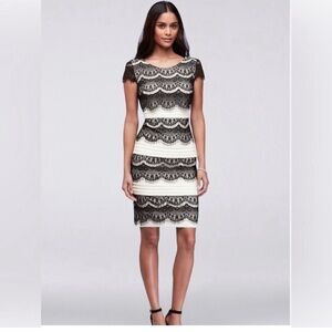 Black and White Lace Dress